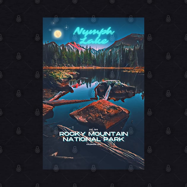 Rocky Mountain National Park Poster - Nymph Lake by ElevatedCT